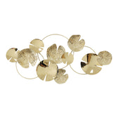 Accesoriu Decorativ Decoratiune de perete din metal Lacy metal Auriu 118x57x5 cm