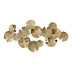 Accesoriu Decorativ Decoratiune de perete din metal Lily Auriu 130x64x6 cm