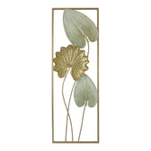 Decoratiune de perete din metal Tropana Auriu 31x90 cm