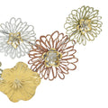 Decoratiune de perete din metal Tutsi, Multicolor, 102x43 cm, perspectiva suplimentara