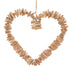 Decoratiune de perete inima Herea, Lemn, 36x37 cm