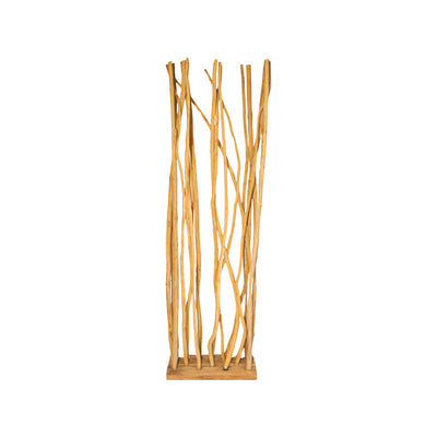 Accesoriu Decorativ Decoratiune de podea din lemn teak-suar Barbin, 60x25x200 cm