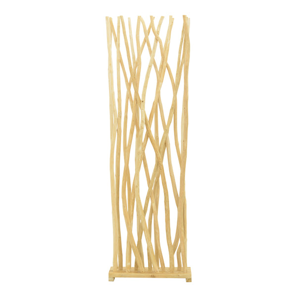 Decorațiune de podea Jati, Rustic, Lemn Teak, Natur, 60x20x190 cm