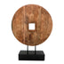 Accesoriu Decorativ Decoratiune masa Cart lemn de mango Natural si fier 40x9x54 cm