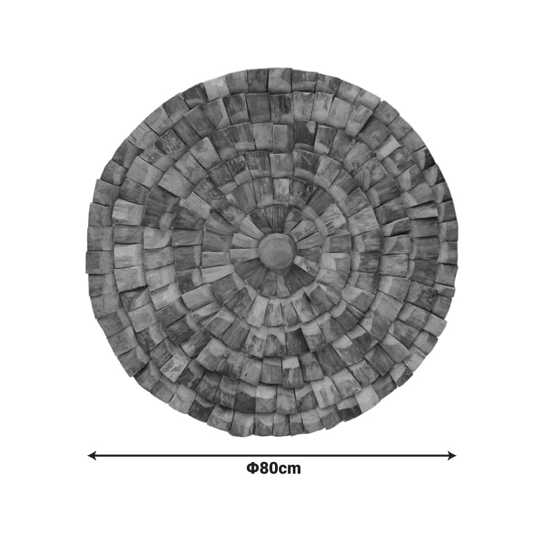 Decorațiune metal de perete Benez, Natural, 80x80x5 cm