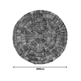 Decorațiune metal de perete Benez, Natural, 80x80x5 cm