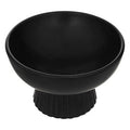 Decorațiune metal Decorative bowl Lorvion ceramic negru Ø22x14cm