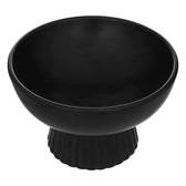 Decorațiune metal Decorative bowl Lorvion ceramic negru Ø22x14cm