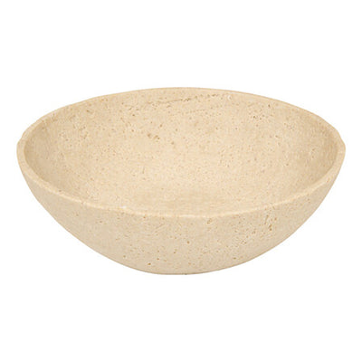Decorațiune metal Decorative bowl Serio polyresin bej Ø24.5x7.5cm