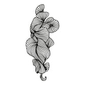 Decorațiune metal Wall deco Bilem negru metal 20x0.15x50cm