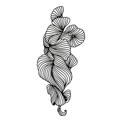 Decorațiune metal Wall deco Bilem negru metal 20x0.15x50cm