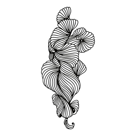 Decorațiune metal Wall deco Bilem negru metal, 20x50 cm