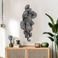 Decorațiune metal Wall deco Bilem negru metal, 20x50 cm, imagine suplimentara
