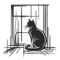 Decorațiune metal Wall deco Caten negru metal 50x0.15x50cm