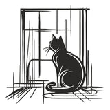 Decorațiune metal Wall deco Caten negru metal, 50x50 cm