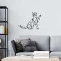 Decorațiune metal Wall deco Cathy negru metal, 40x40 cm, imagine suplimentara