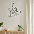 Decorațiune metal Wall deco Emensa negru metal, 40x50 cm, imagine suplimentara