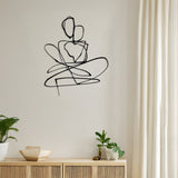 Decorațiune metal Wall deco Emensa negru metal, 40x50 cm