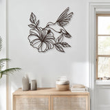 Decorațiune metal Wall deco Folou negru metal, 60x60 cm