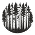 Decorațiune metal Wall deco Foren negru metal Ø50x0.15cm