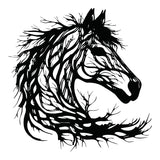 Decorațiune metal Wall deco Horsy negru metal, 60x60 cm