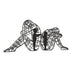 Decorațiune metal Wall deco Innero negru metal 50x0.15x25cm