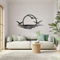 Decorațiune metal Wall deco Kenfio negru metal, 60x40 cm, imagine suplimentara