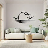 Decorațiune metal Wall deco Kenfio negru metal, 60x40 cm
