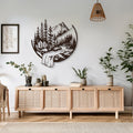 Decorațiune metal Wall deco Mordio negru metal, Ø60x1 cm, imagine suplimentara