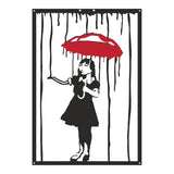 Decorațiune metal Wall deco Raino negru metal, 35x50 cm