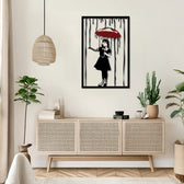 Decorațiune metal Wall deco Raino negru metal, 35x50 cm, imagine suplimentara