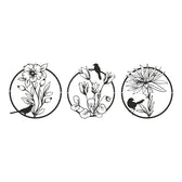 Decorațiune metal Wall deco Renka set 3 piese negru metal Ø30x0.15cm