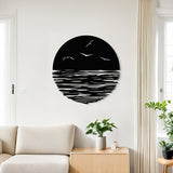 Decorațiune metal Wall deco Seline negru metal, Ø40x1 cm