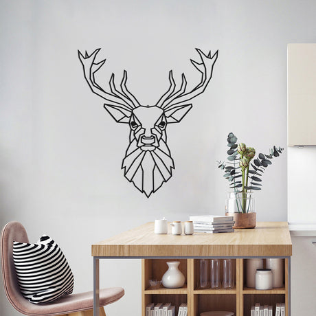 Decorațiune metal Wall deco Stagio negru metal, 40x40 cm