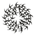 Decorațiune metal Wall deco Swarm negru metal Ø50x0.15cm