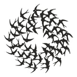 Decorațiune metal Wall deco Swarm negru metal, Ø50x1 cm
