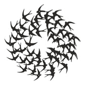 Decorațiune metal Wall deco Swarm negru metal Ø50x0.15cm