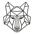Decorațiune metal Wall deco Wolfo negru metal 40x0.15x40cm