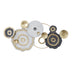 Accesoriu Decorativ Decoratiune perete din metal Melin Auriu 127x63x6 cm