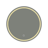 Deliza led oglindă Ø60x2.5cm, Natural, vedere frontală, PP, pentru locuință