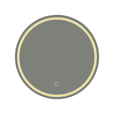 Deliza led oglindă Ø60x2.5cm, Natural, vedere frontală, PP, pentru locuință