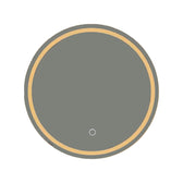 Deliza led oglindă Ø60x2.5cm, Natural, vedere laterală, PP, pentru locuință