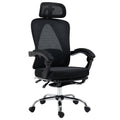Director scaun de birou cu suport pentru picioare Titan Premium Quality material-plasa negru