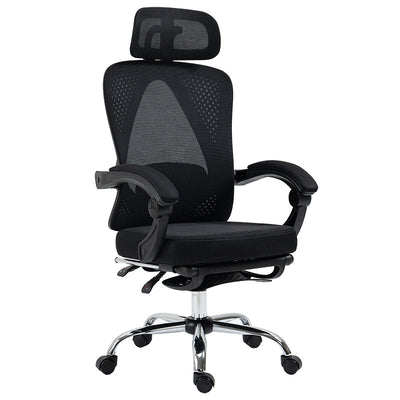 Director scaun de birou cu suport pentru picioare Titan Premium Quality material-plasa negru