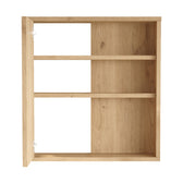 Dulap baie Bagno cu oglinda si Lustra, Natural, 60x14x64 cm, detaliu produs