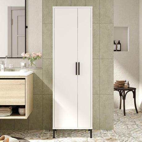 Dulap Baie Compact FR10, Alb, 50x165x35 cm