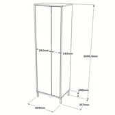 DULAP DE BAIE FR10-A, Alb, 50.4x165x35.7 cm