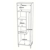 Dulap Baie Compact FR10, Alb, 50x165x35 cm