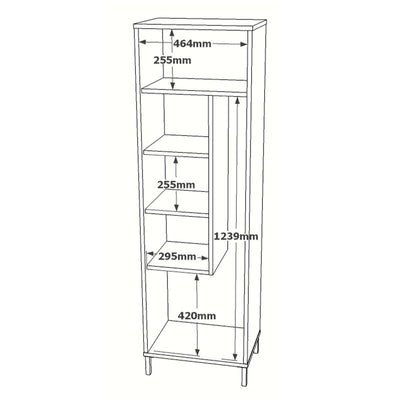DULAP DE BAIE FR10-A, Alb, 50.4x165x35.7 cm
