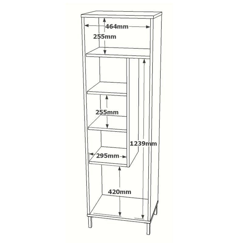 DULAP DE BAIE FR10-A, Alb, 50.4x165x35.7 cm